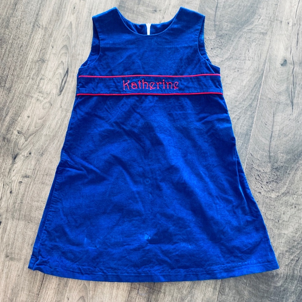 Girls Ragsland Blue & Red "Katherine" Dress, Sz 6